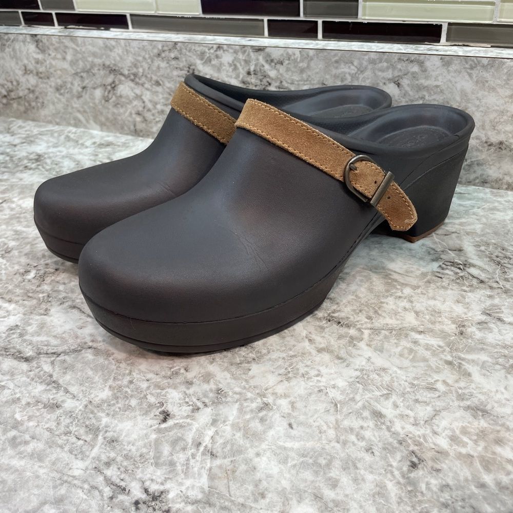 CROCS Heels Slip On Shoes US 10 Women Brown